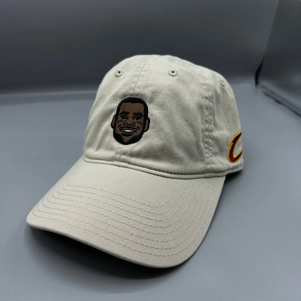 Adidas NBA Cleveland Cavaliers LeBron James Caricature‎ Hat Tan Khaki Adjustable